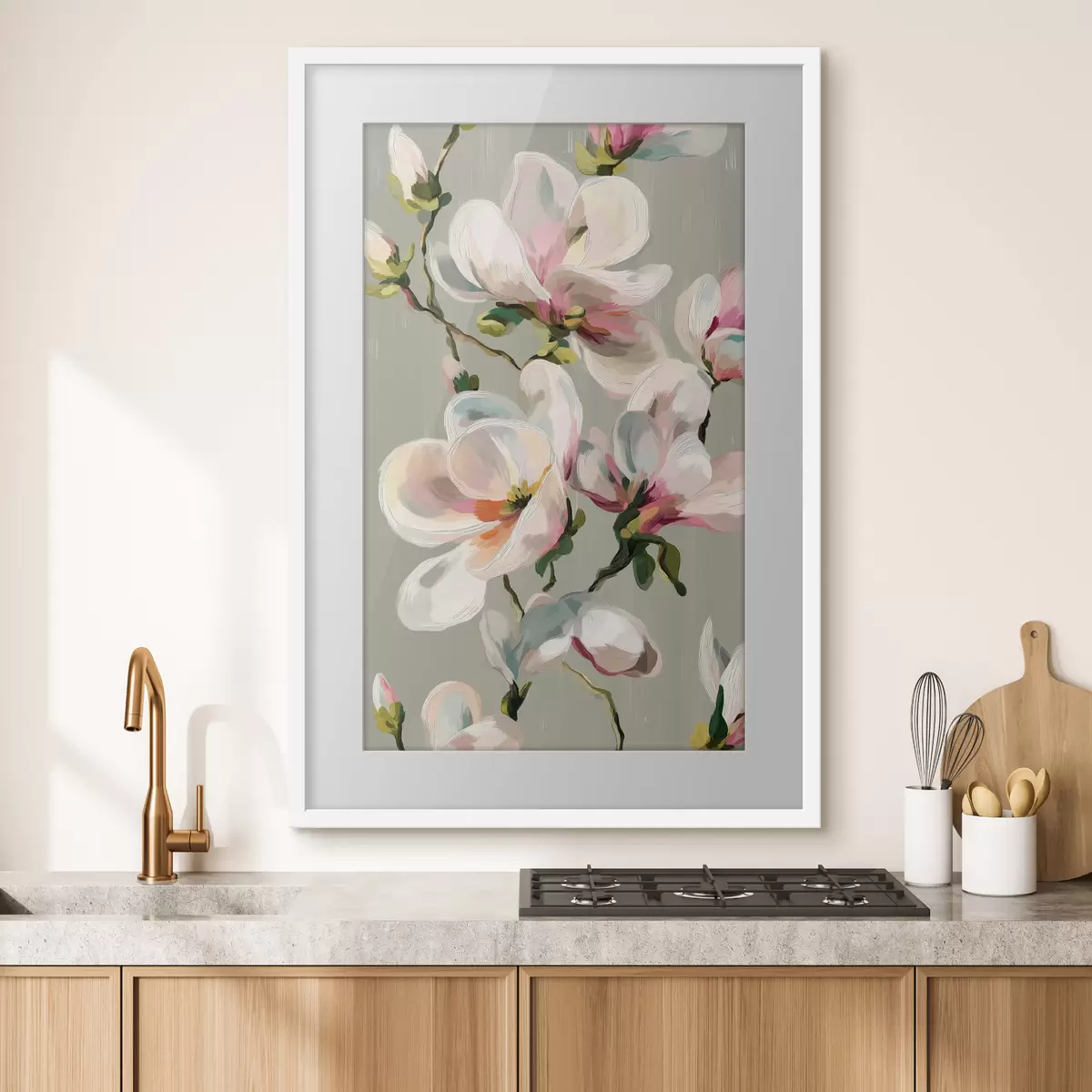 Plakát a sziklán A festői Magnolia f50128