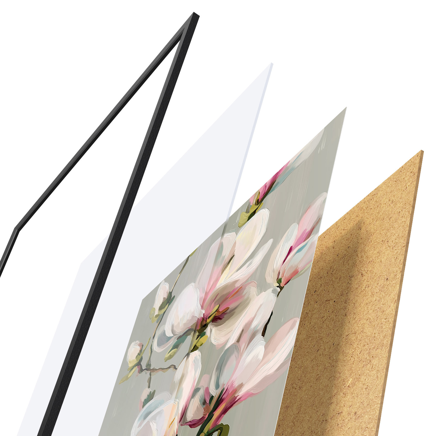 Plakát a sziklán A festői Magnolia f50128
