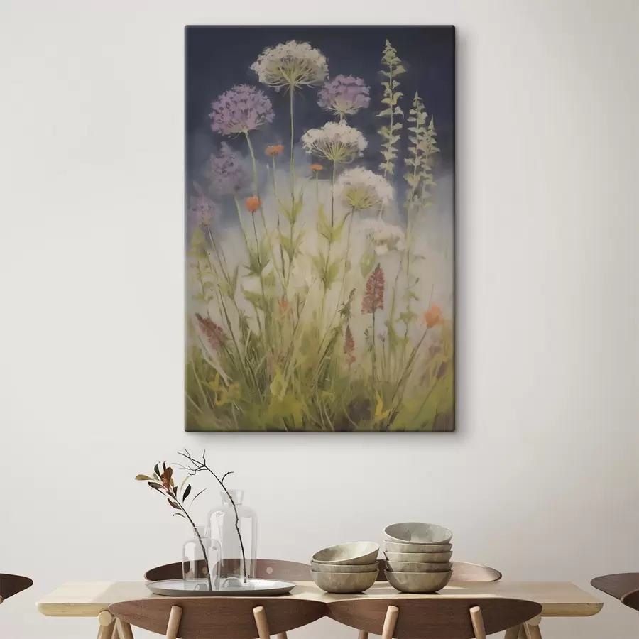 fotótapéta Mezei fűfélék, festményutánzat s50143