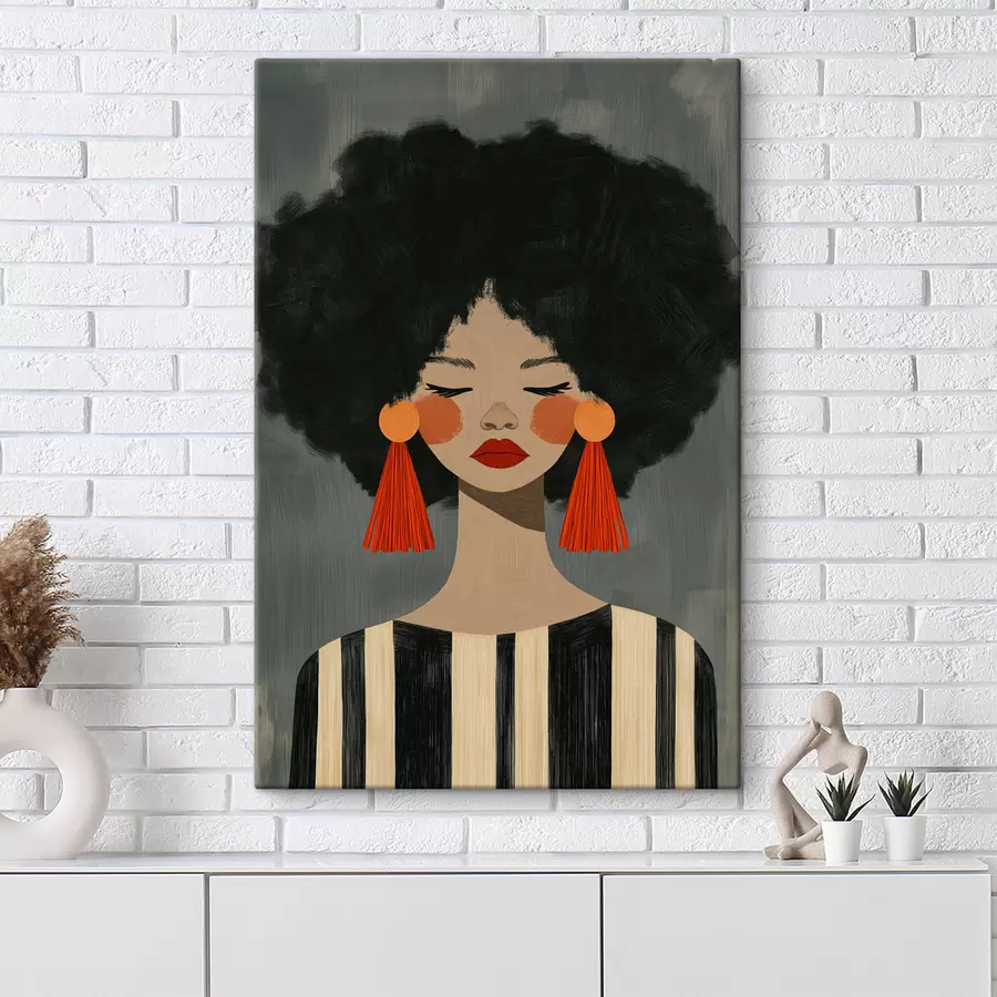 fotótapéta Afro lány s50338
