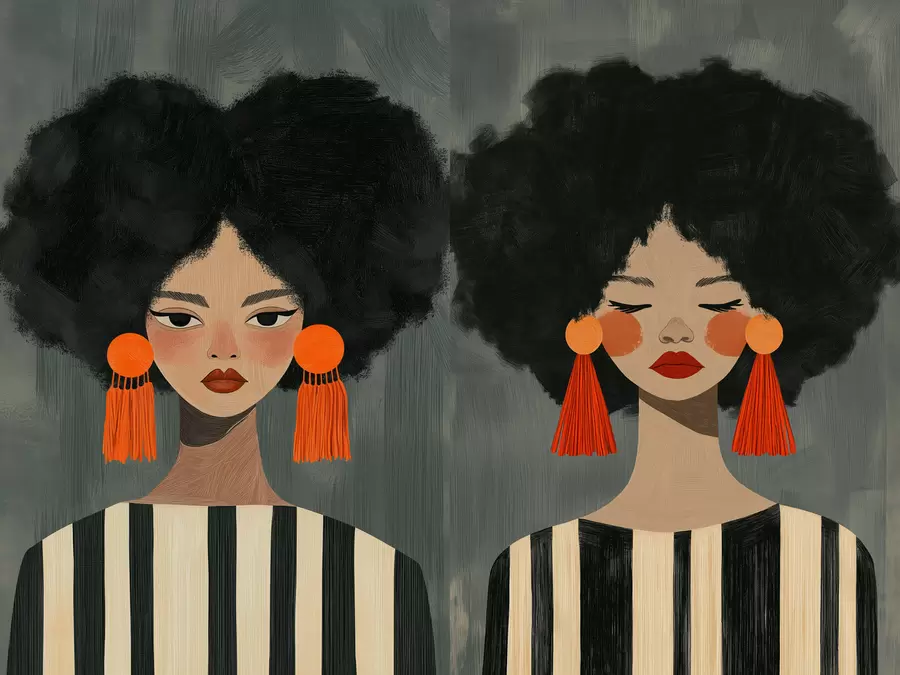 fotótapéta Afro lányok m30882