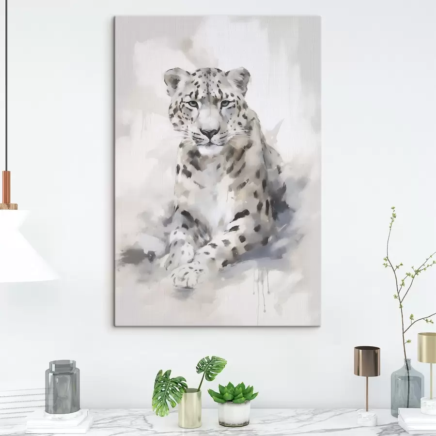 fotótapéta Leopárd, festményutánzat s50413