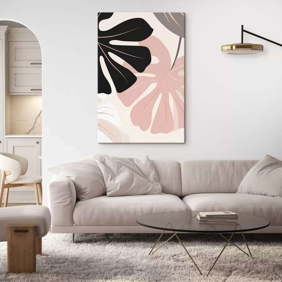 fotótapéta Monstera-levél grafika s50392