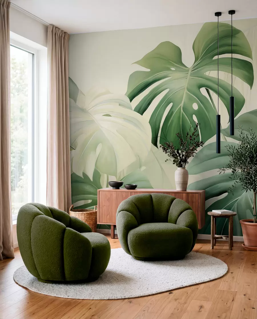 fotószőnyeg Zöld monstera w05909