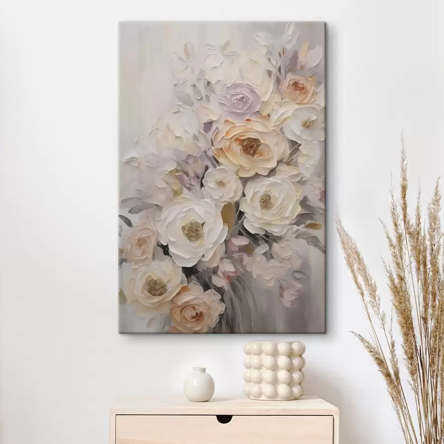 fotótapéta Absztrakt rózsák, festményutánzat s50766