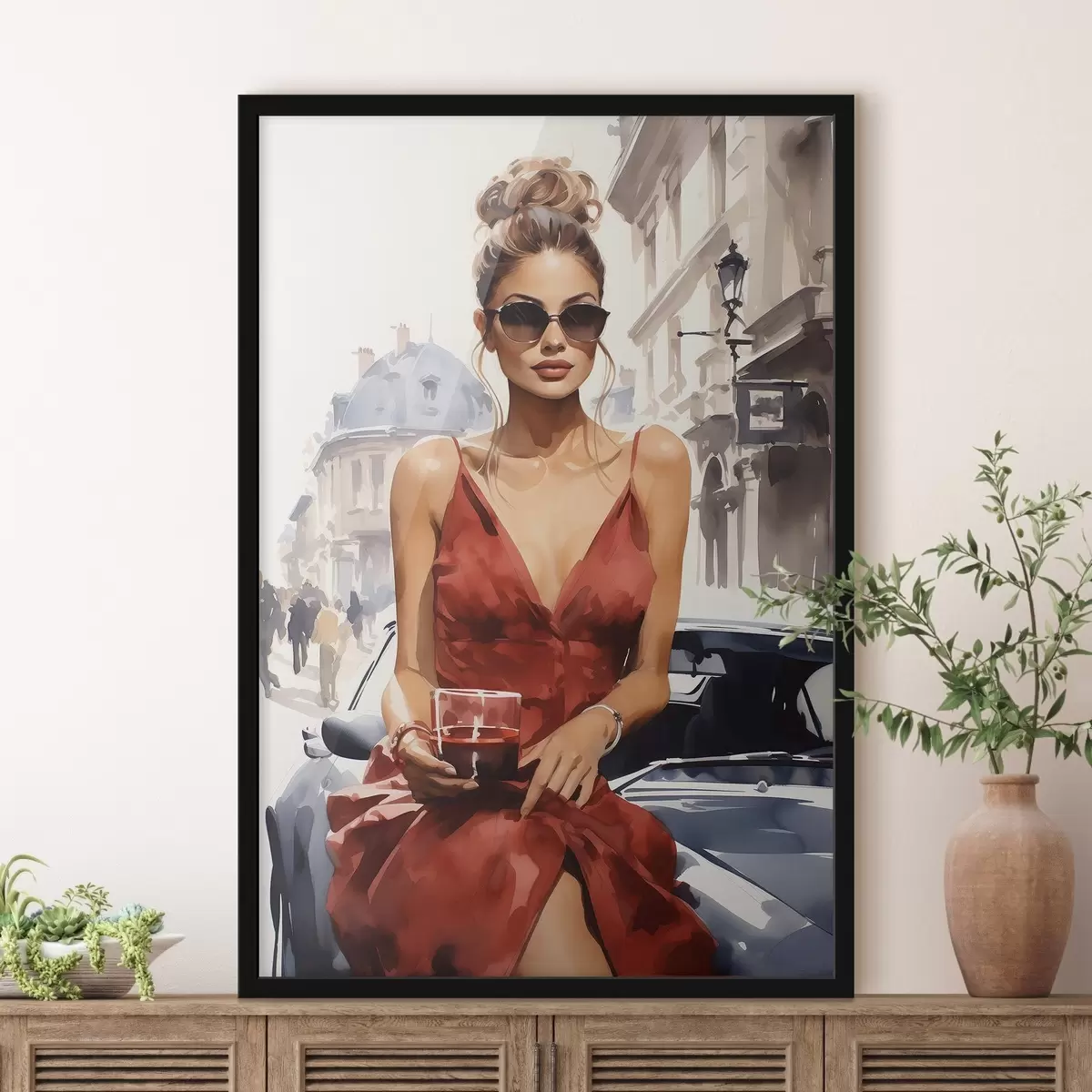 Plakát a sziklán „Woman in Red” – előadja: Convertible f50745