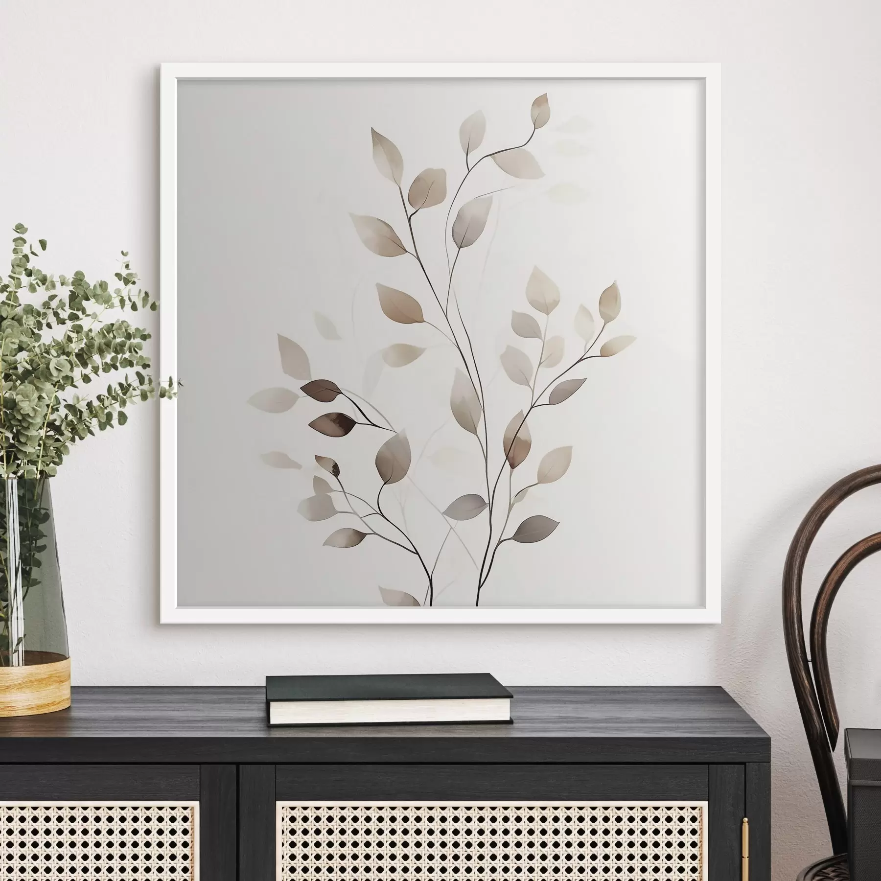fotószőnyeg Elegáns grafikai ág f50763