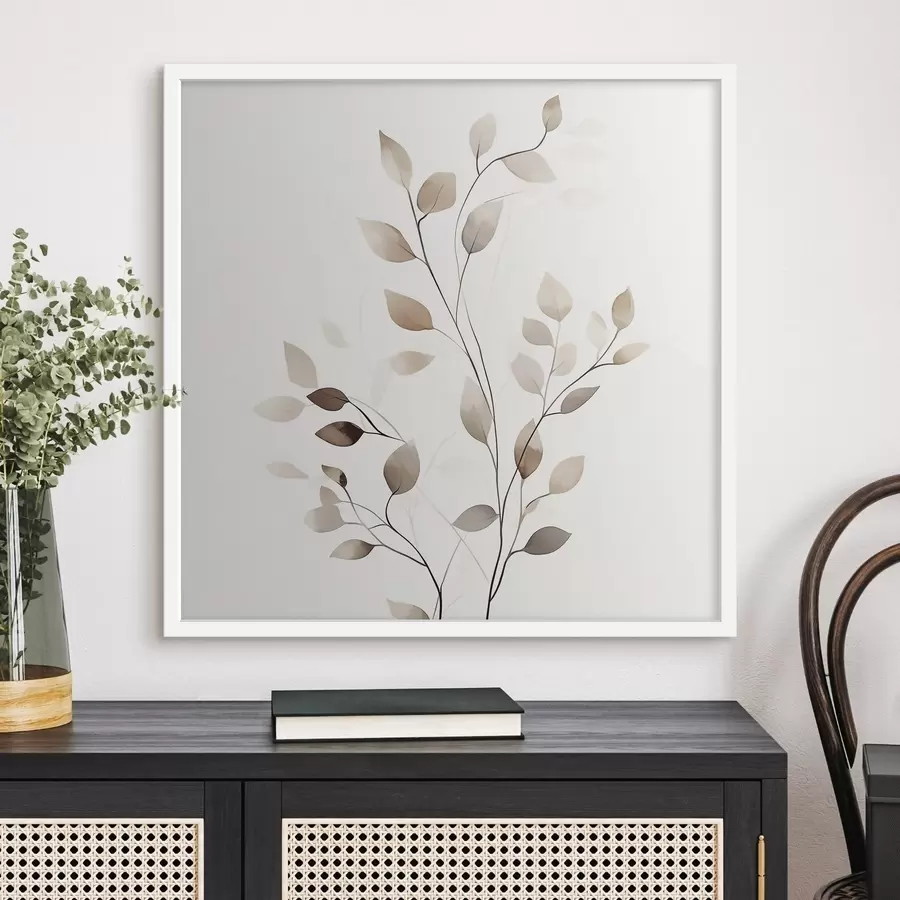 fotószőnyeg Elegáns grafikai ág f50763