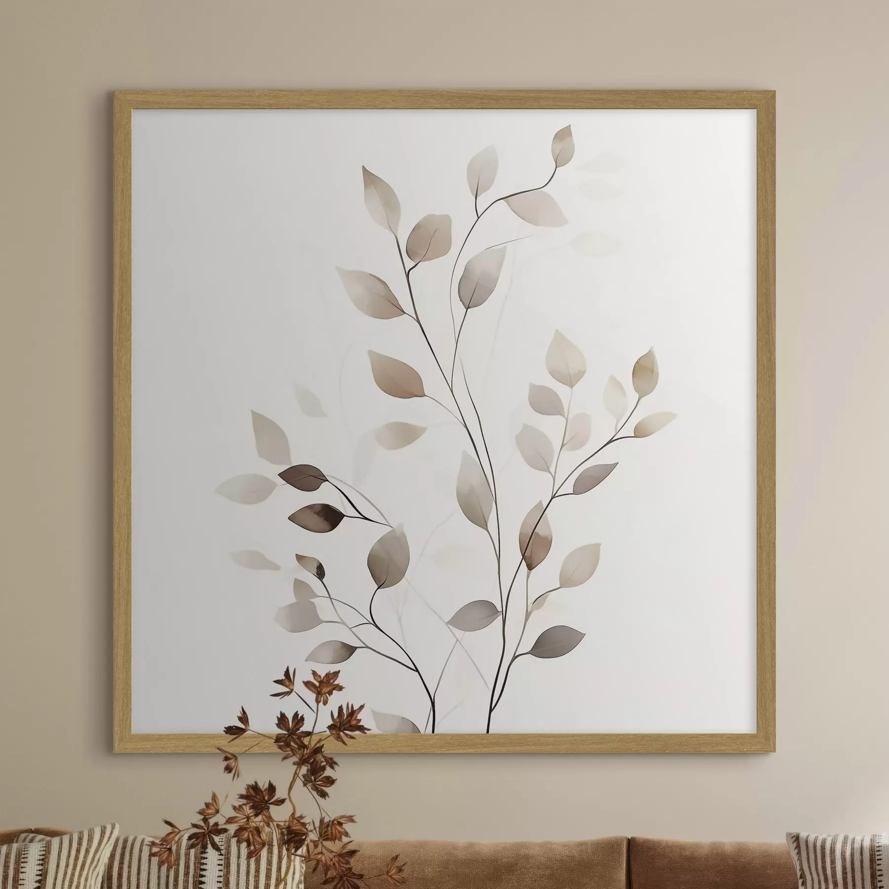 fotószőnyeg Elegáns grafikai ág f50763