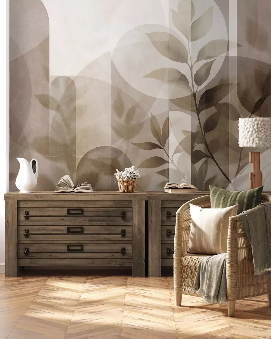 fotószőnyeg Levelek és ívek w10088