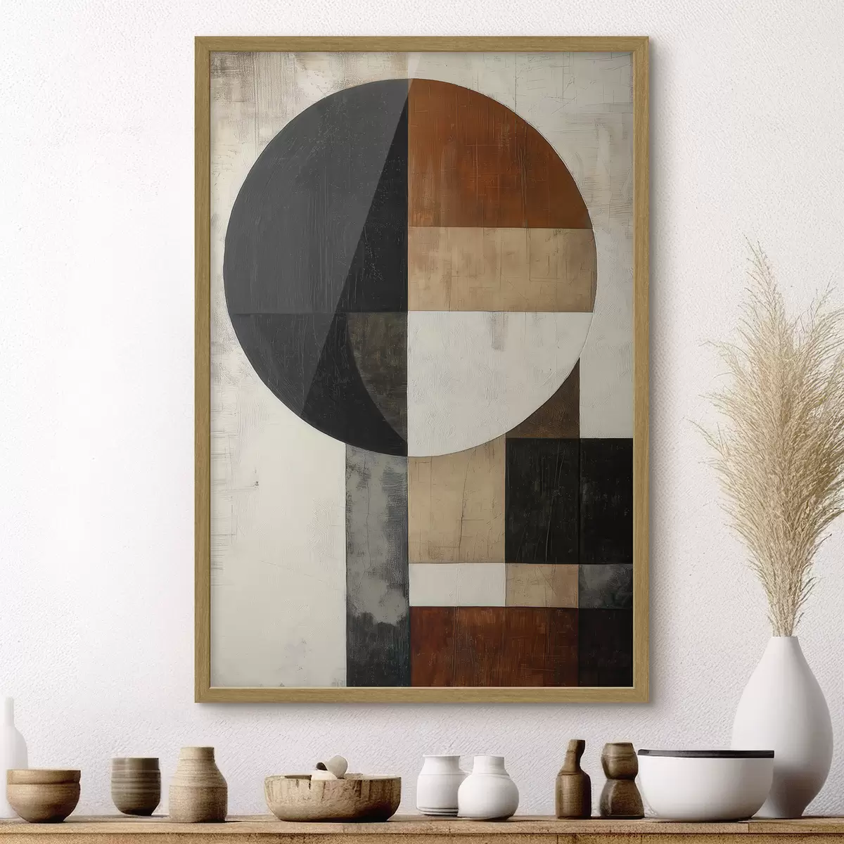 Plakát a sziklán Geometriai absztrakció f51017