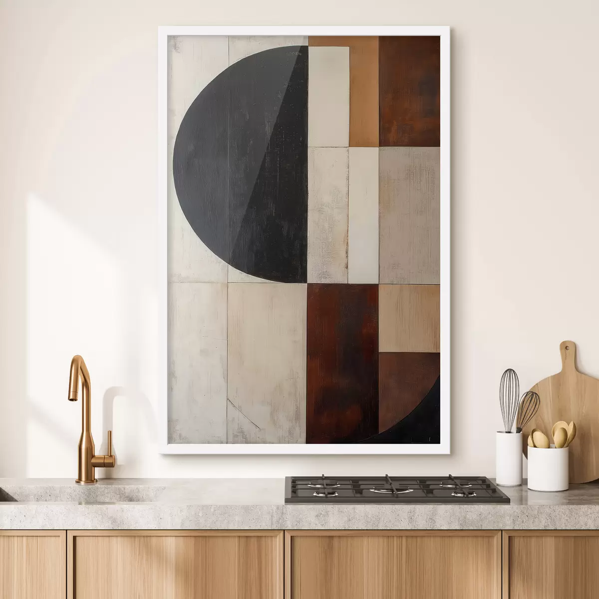 Plakát a sziklán Geometriai absztrakció f51018