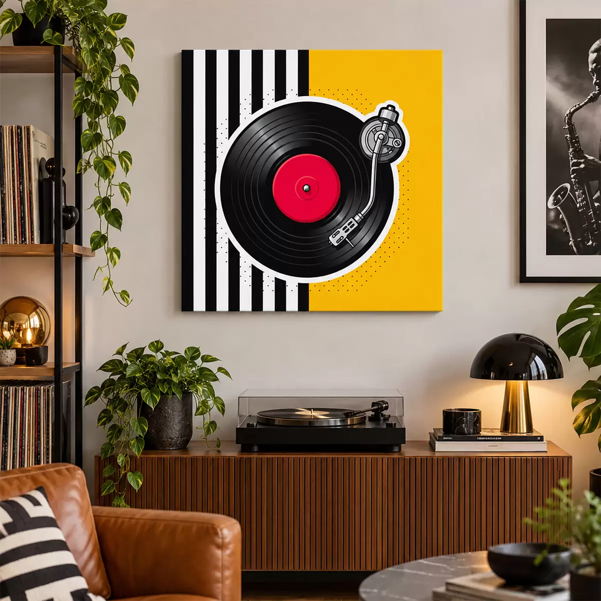 fotótapéta Vinyl hangulat nosztalgikus dallamokhoz s50789