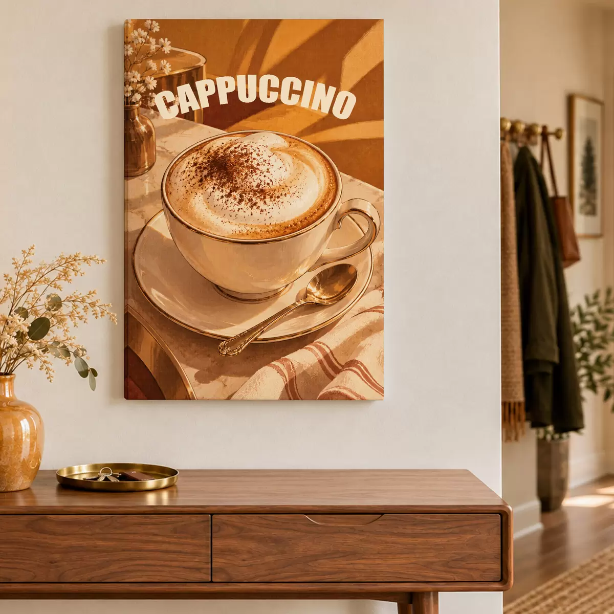 fotótapéta Finom cappuccino, ami felvidítja a napodat s50874