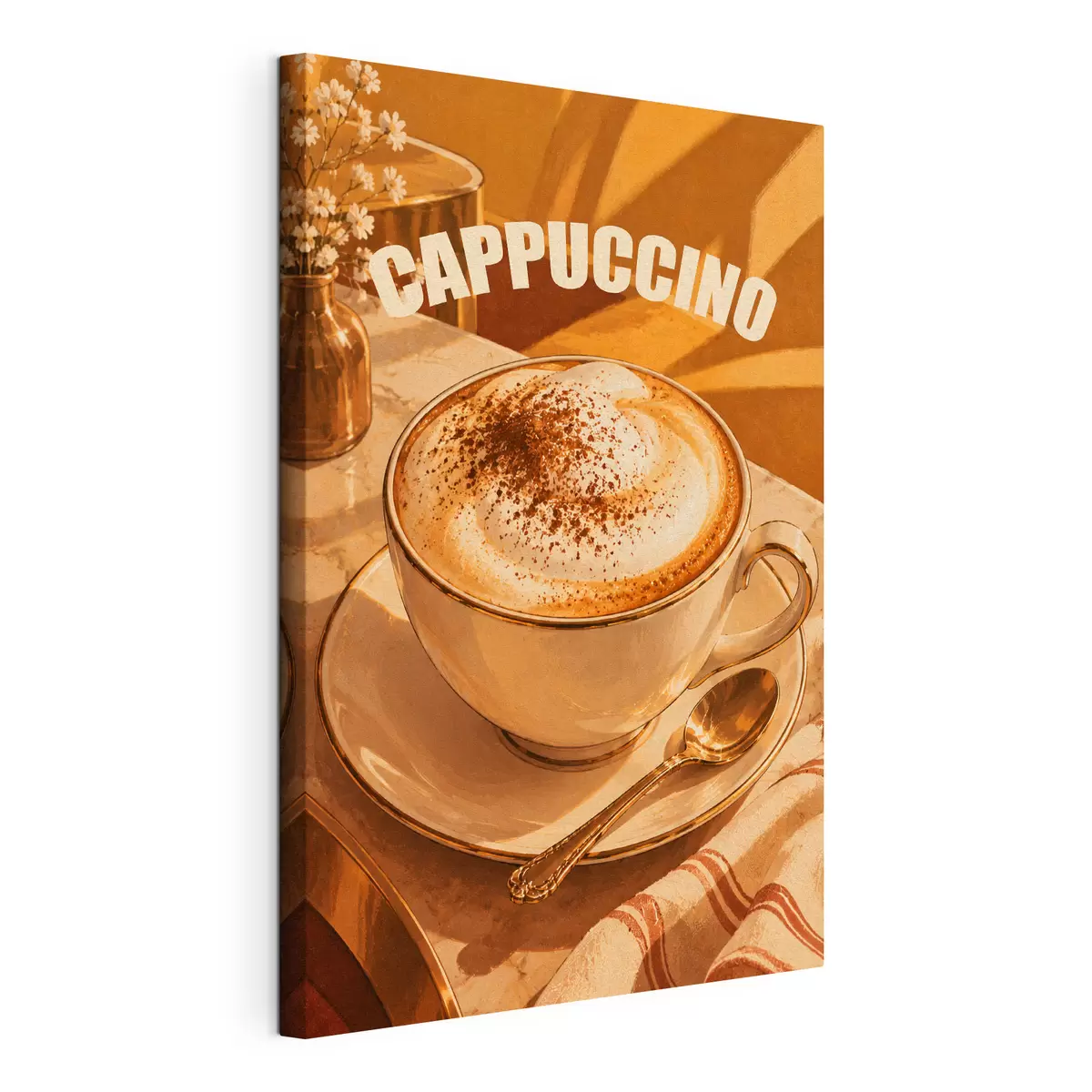 fotótapéta Finom cappuccino, ami felvidítja a napodat s50874