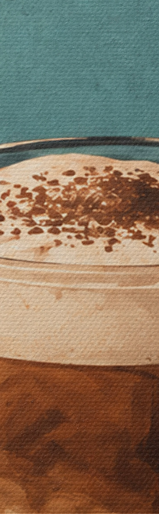 fotótapéta Finom macchiato egy napsütéses napon s50875