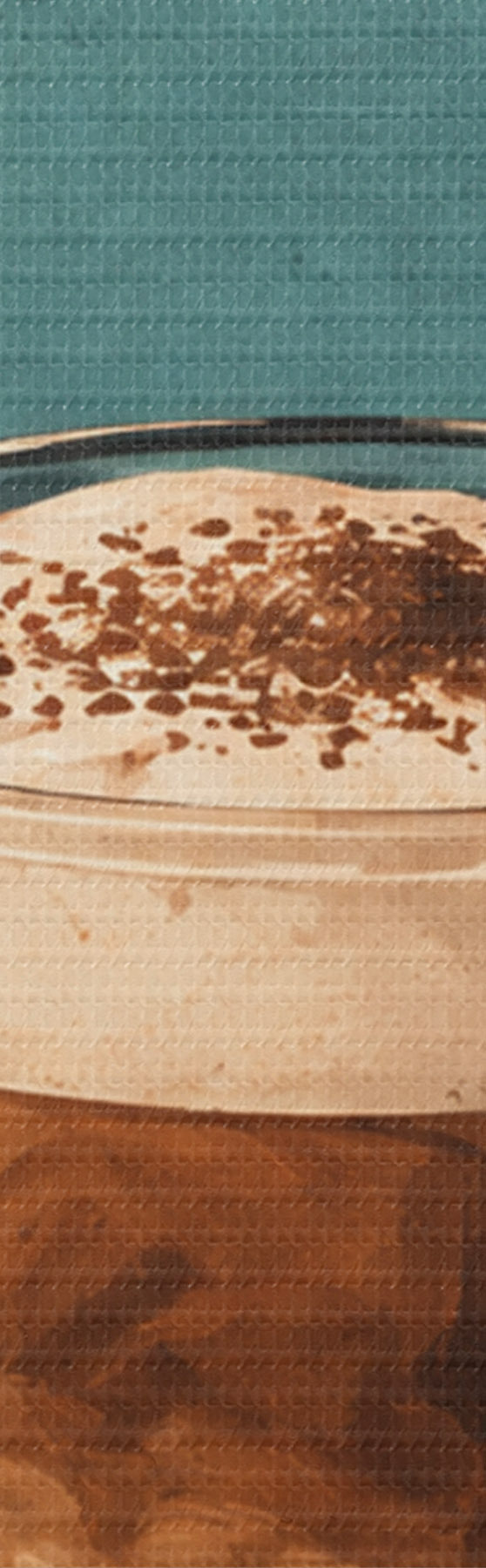 fotótapéta Finom macchiato egy napsütéses napon s50875