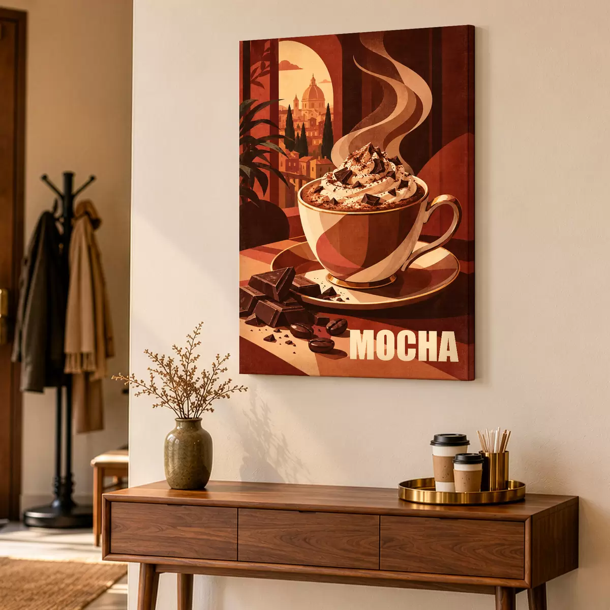 fotótapéta Gazdag mokkaélmény minden kortyban s50876