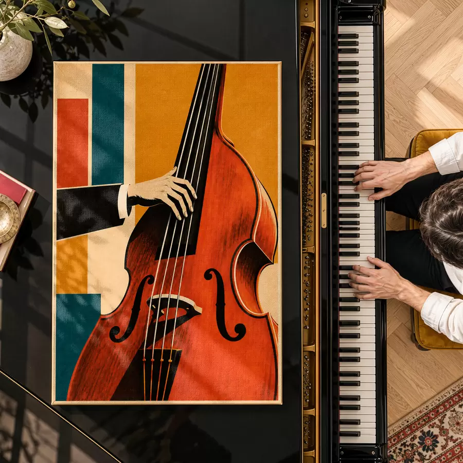 fotótapéta Hangszeren játszó, elegáns kéz s50926