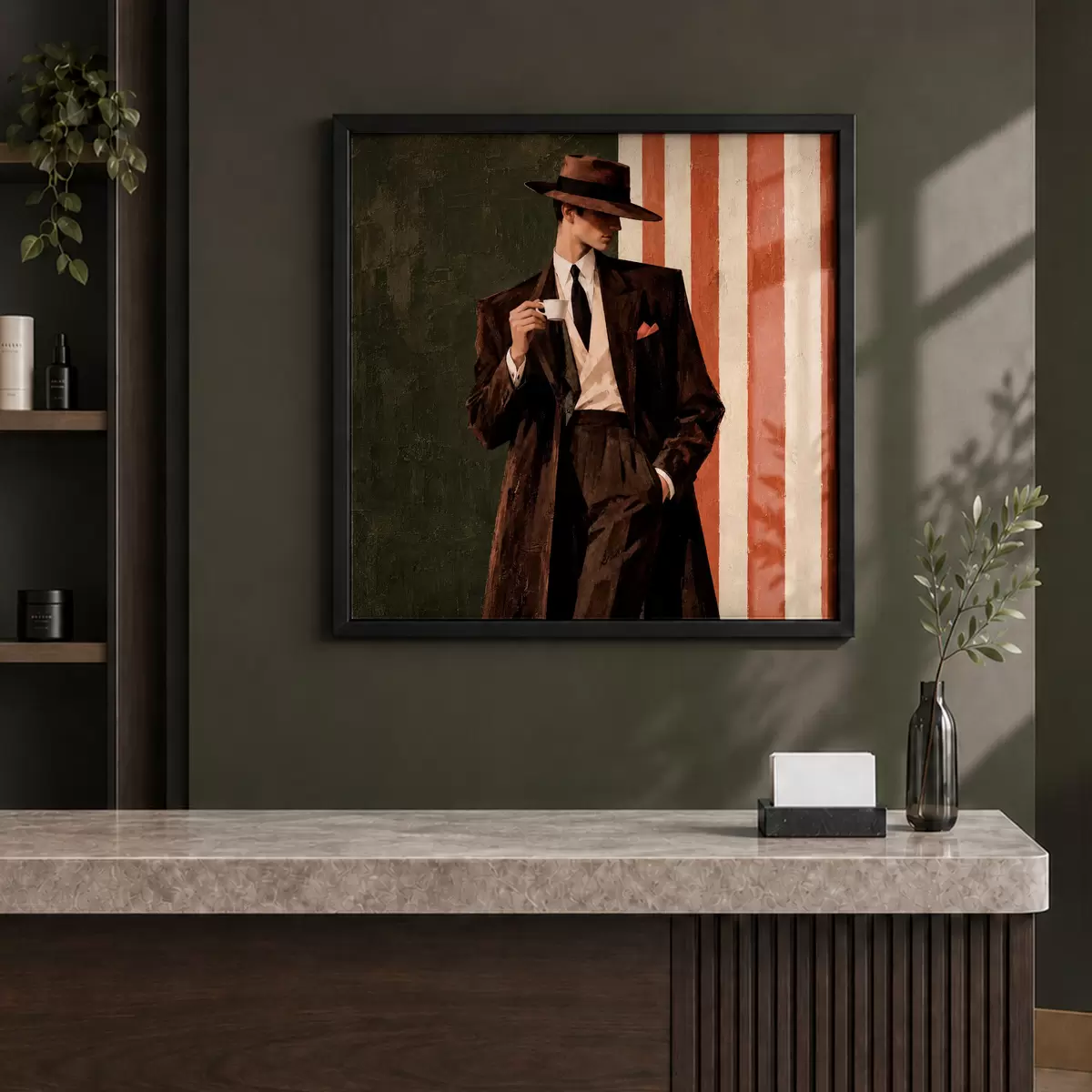 Plakát a sziklán Időtálló stílus modern csavarral f50883