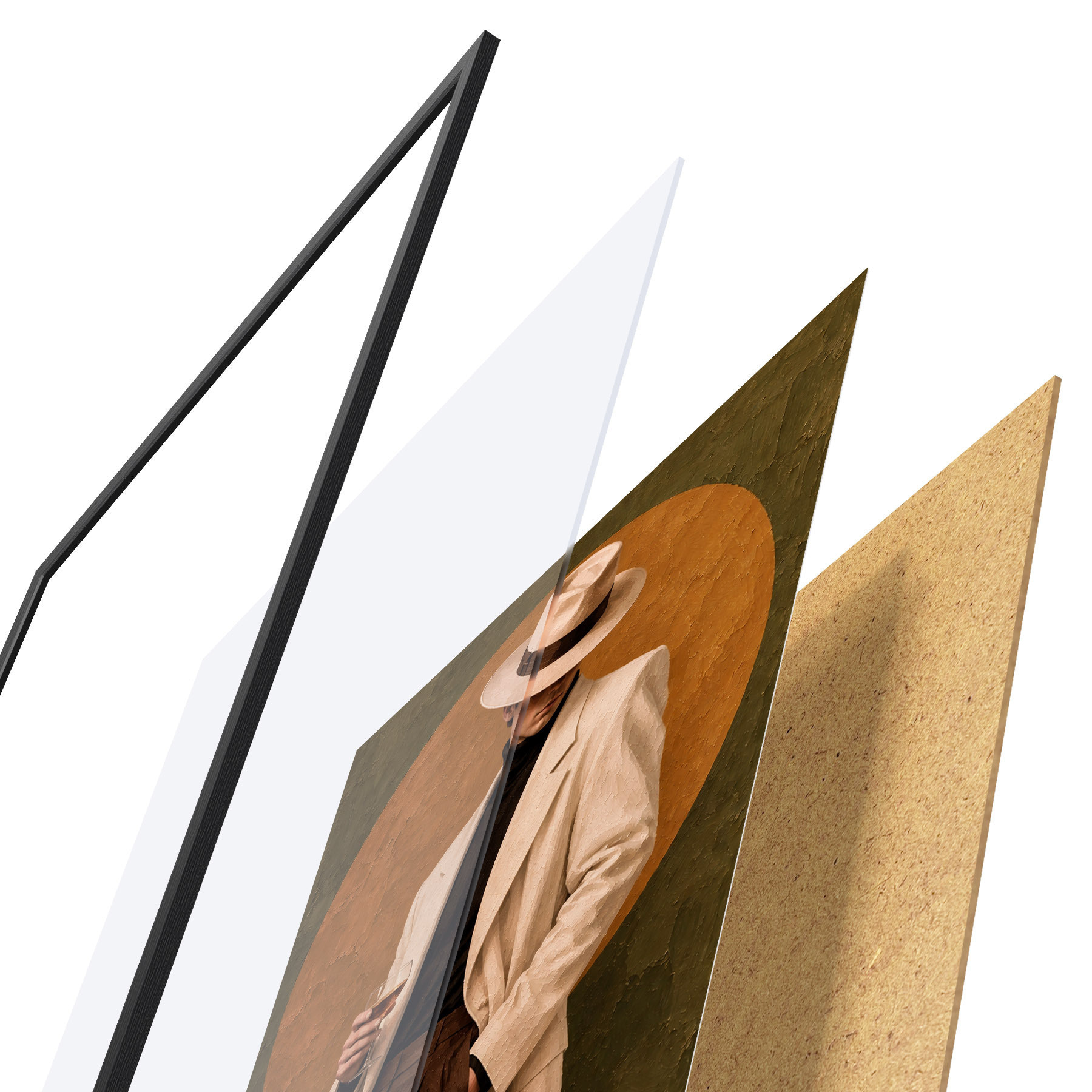 Plakát a sziklán Stílusos elegancia egy ital a kézben f50885