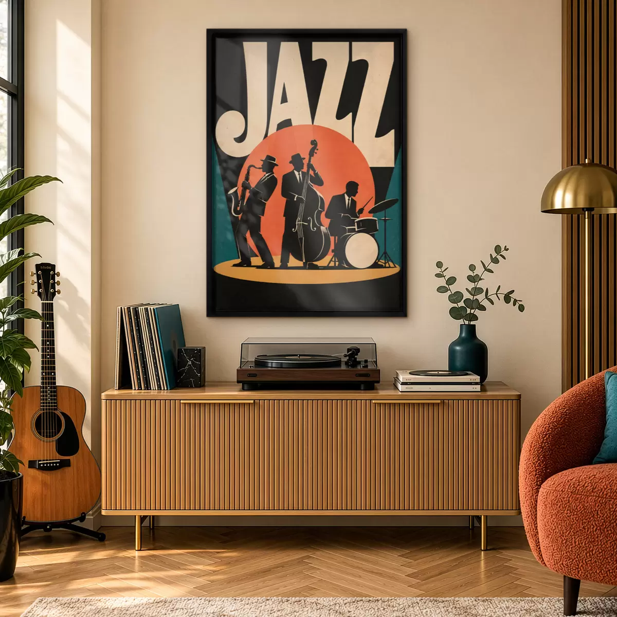 Plakát a sziklán Élő jazz: a ritmus és a lélek egyesülése f50921
