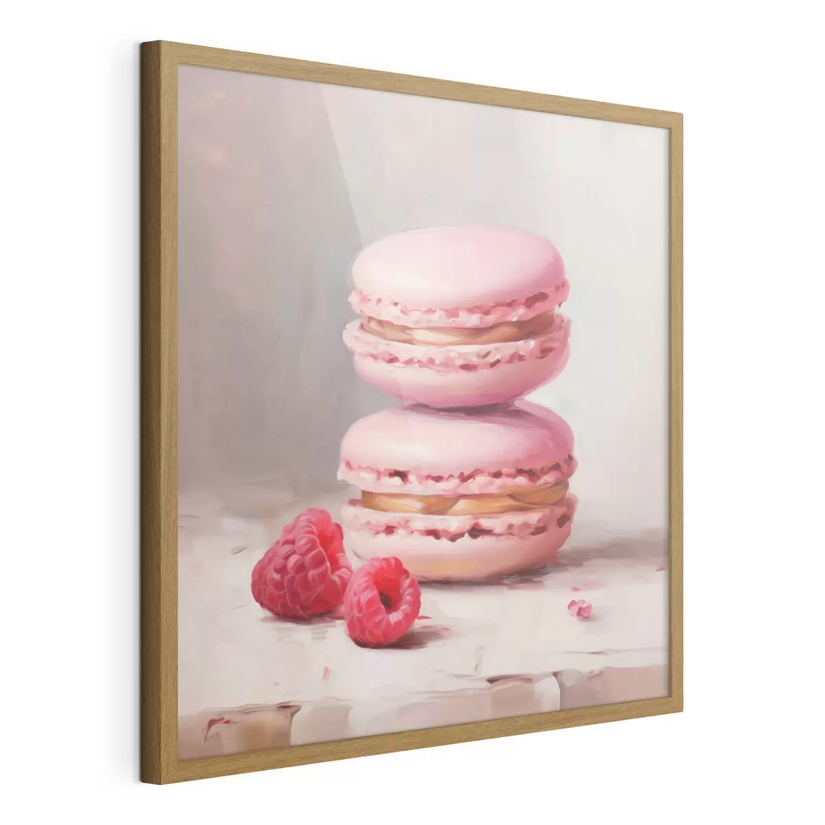Plakát a sziklán Macaronok és málna, festmény utánzata f51144