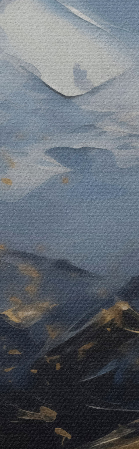 fotótapéta Hegyi tájkép, festmény utánzat s51164