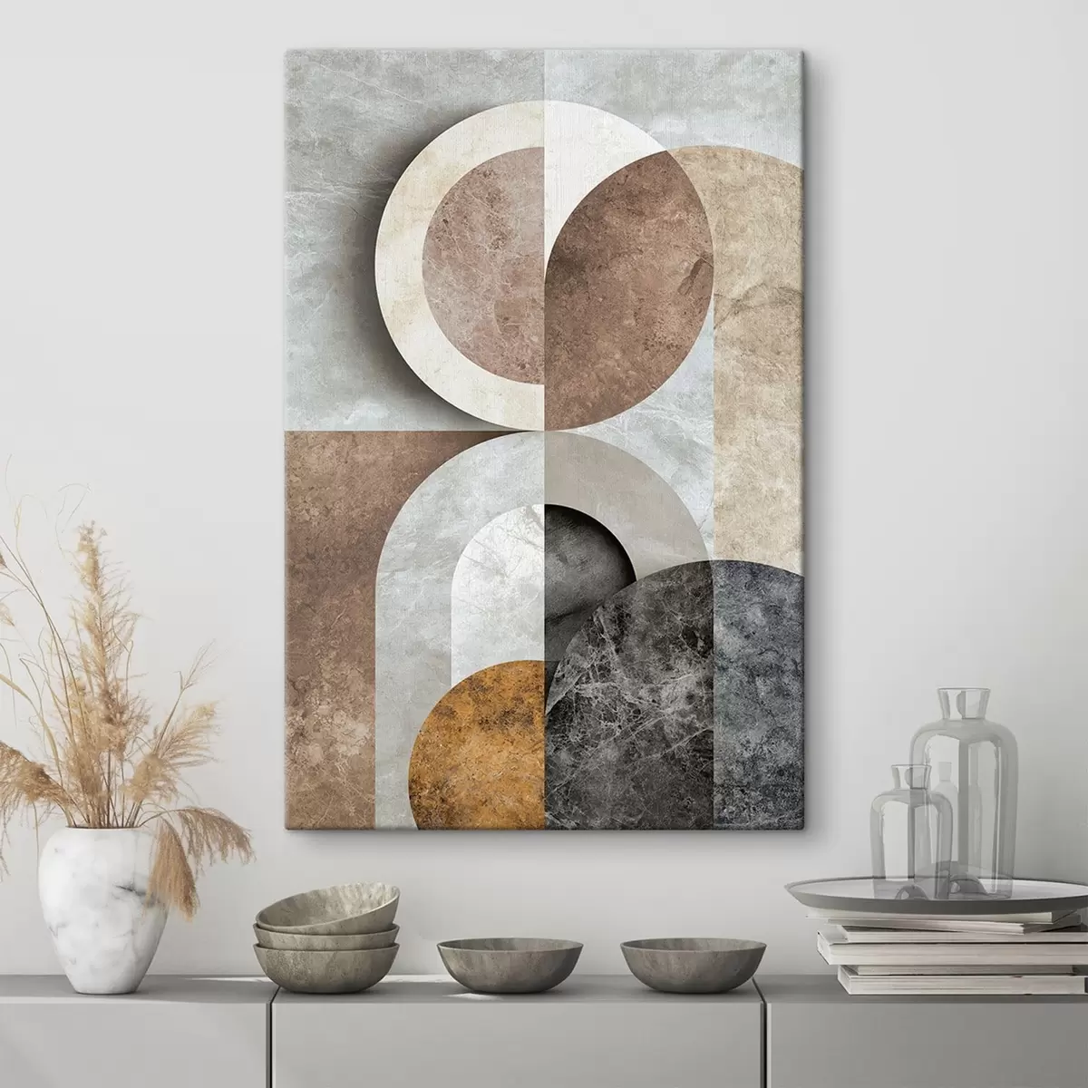 fotótapéta Geometrikus kompozíció körökkel s51281