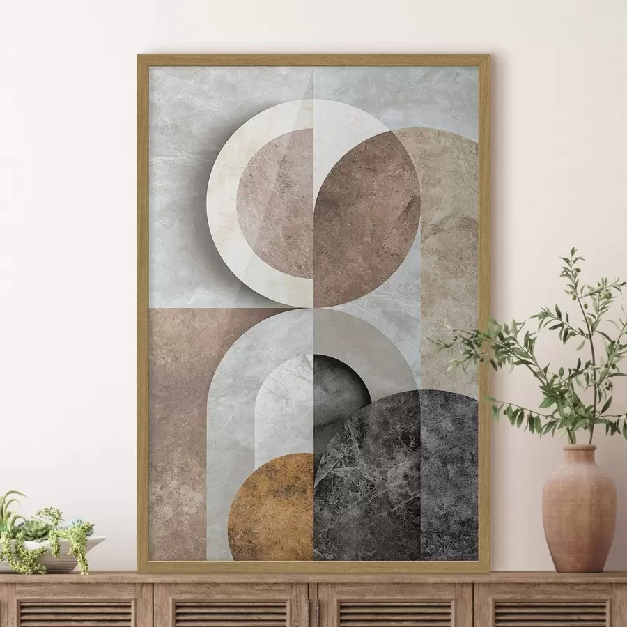 fotószőnyeg Geometrikus kompozíció körökkel f51281