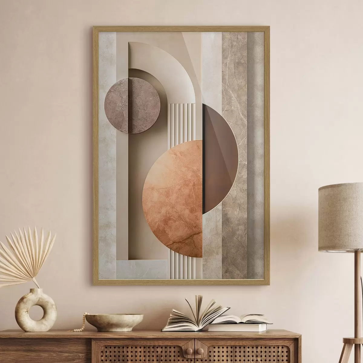 Plakát a sziklán Modern absztrakt geometria f51282