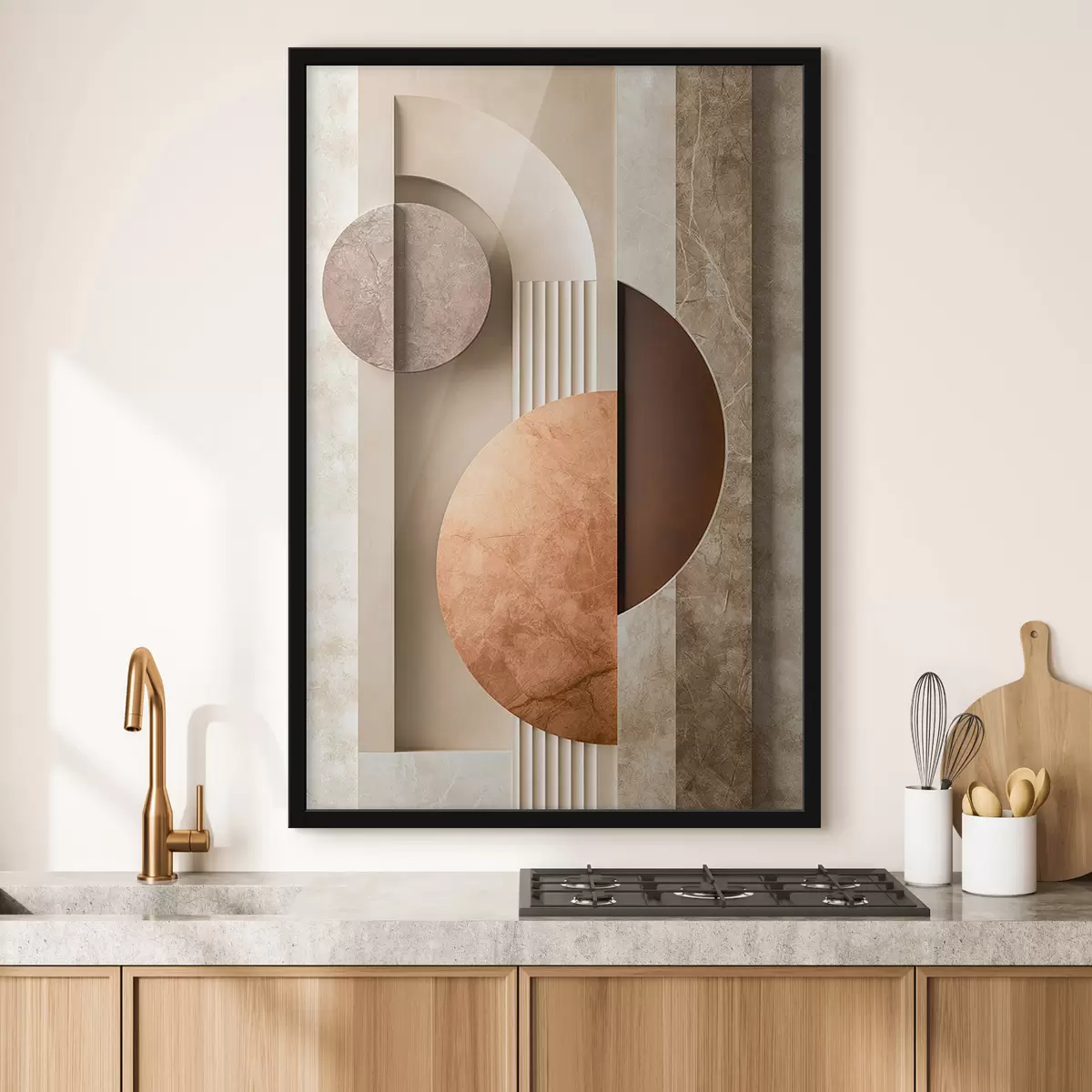 Plakát a sziklán Modern absztrakt geometria f51282