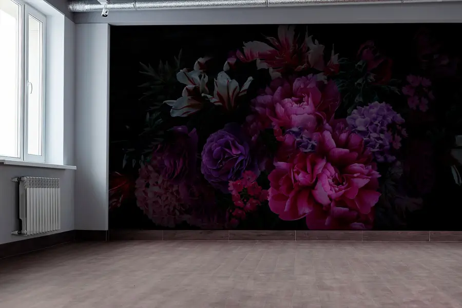 fotószőnyeg Pompás bazsarózsa csokor u72224