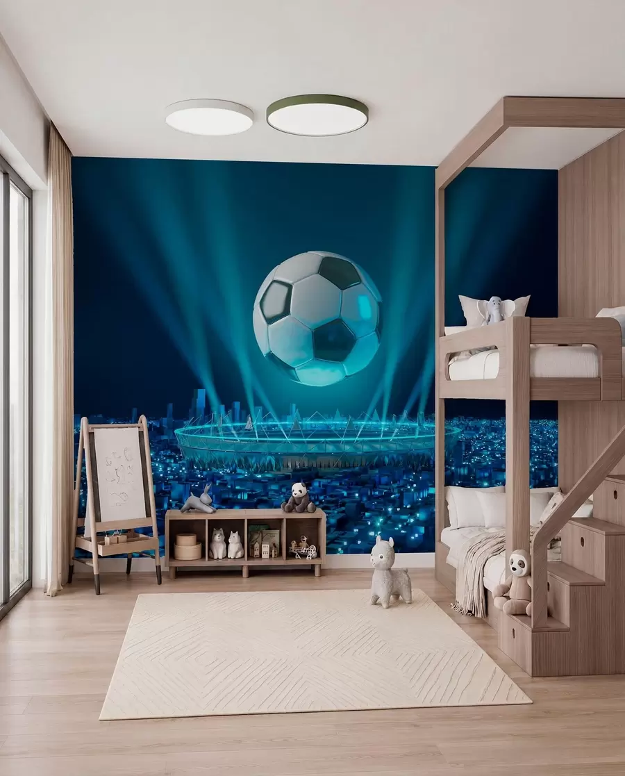 fotószőnyeg Stadion kék fényekben u72793