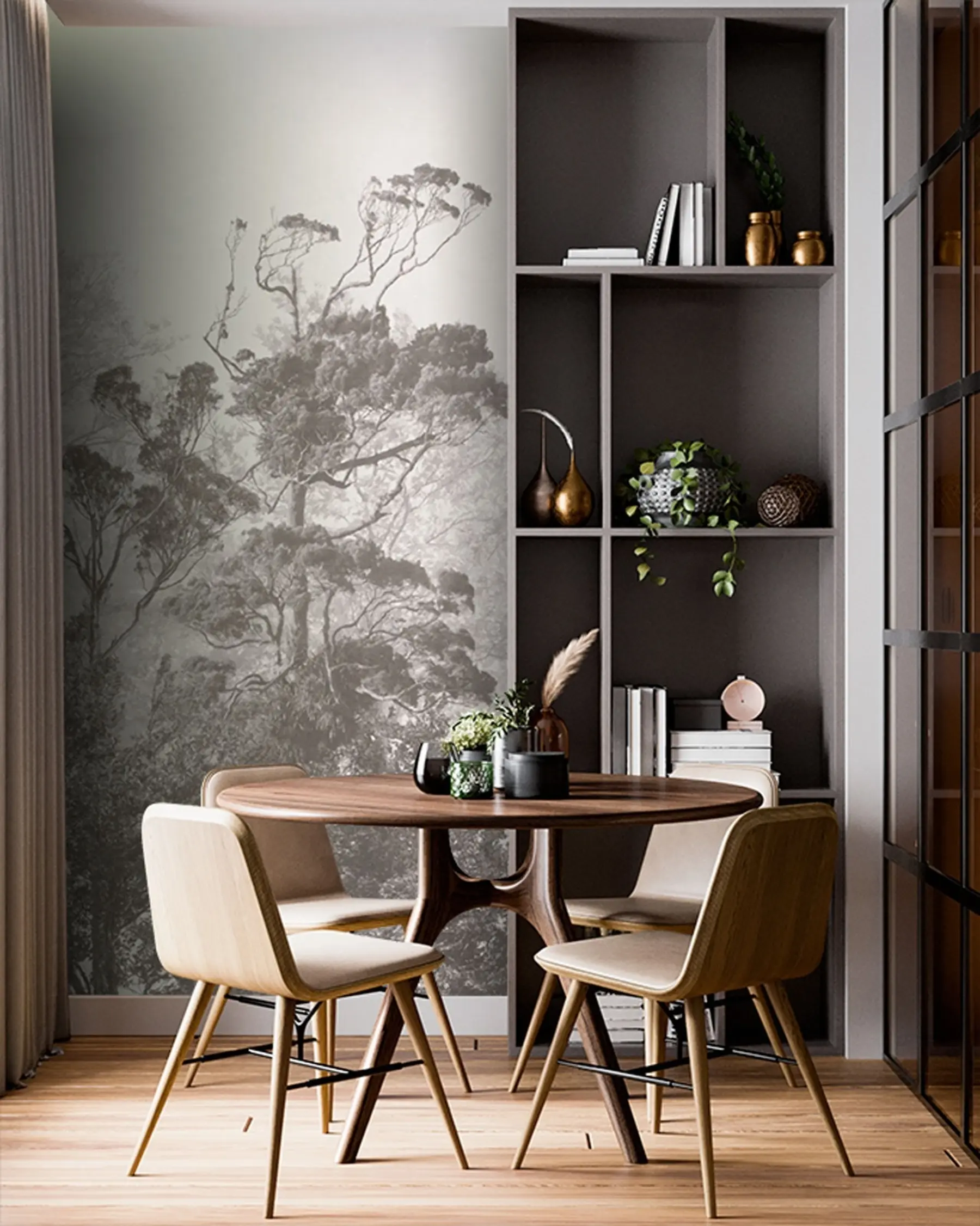 fotószőnyeg Fák a háttérben a grunge u79824