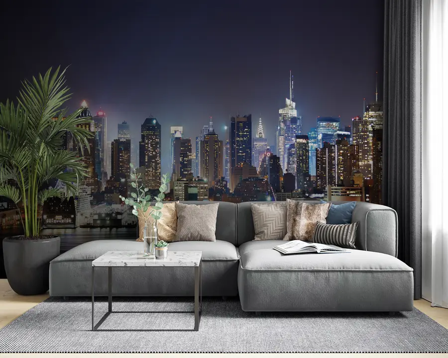 fotószőnyeg Épület, felhőkarcoló és víz u54515