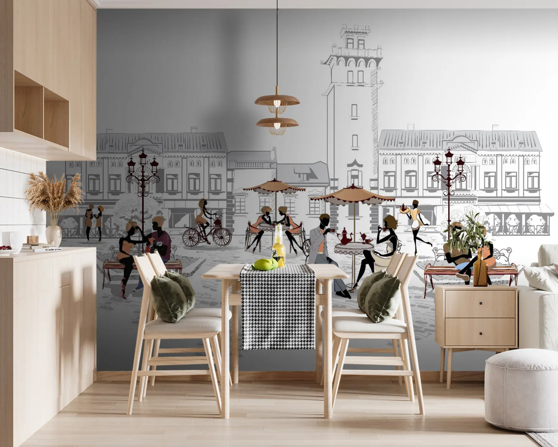 fotószőnyeg Várostervezés, betűtípus és művészet u56109