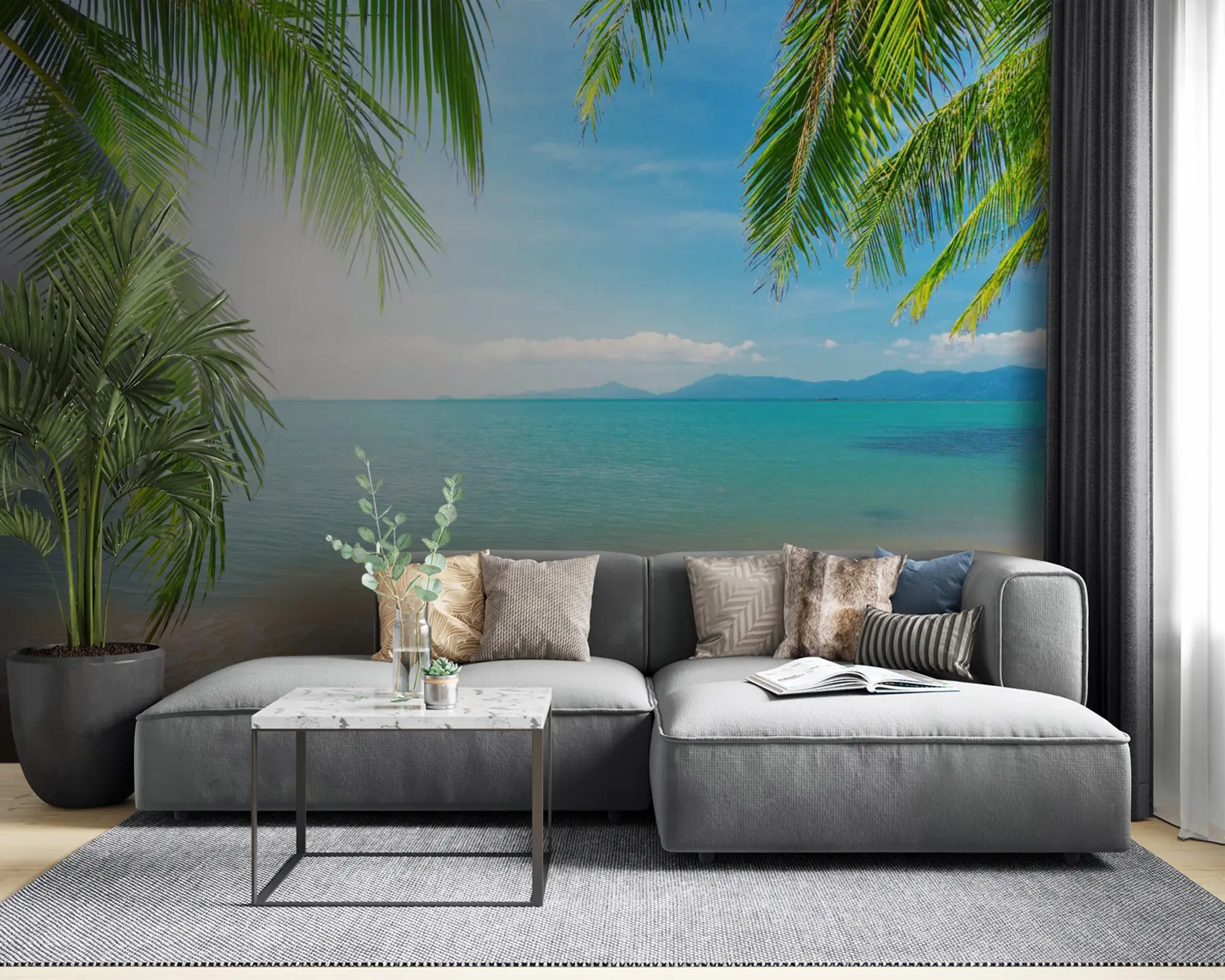 fotószőnyeg Felhő, víz és ég u56790