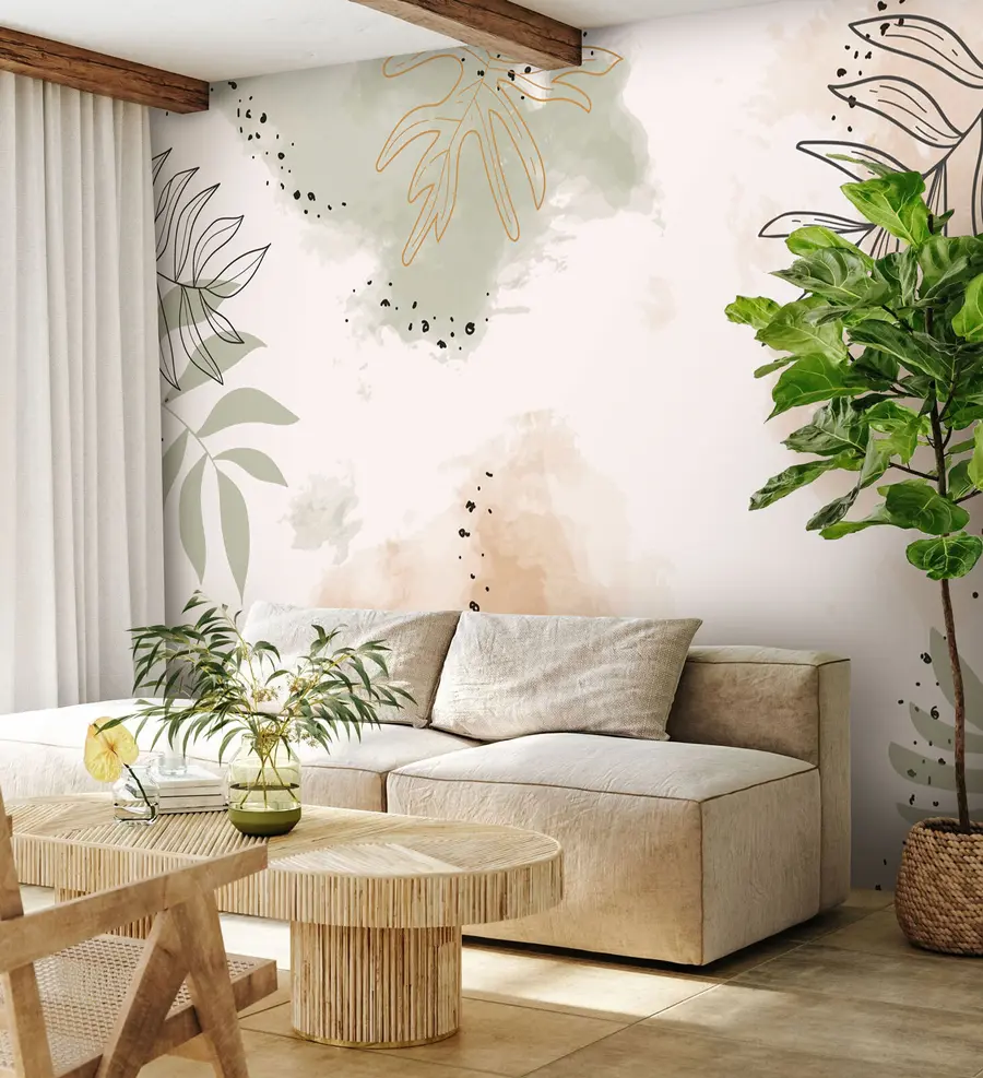 fotószőnyeg Levelek - a természet formái u73684