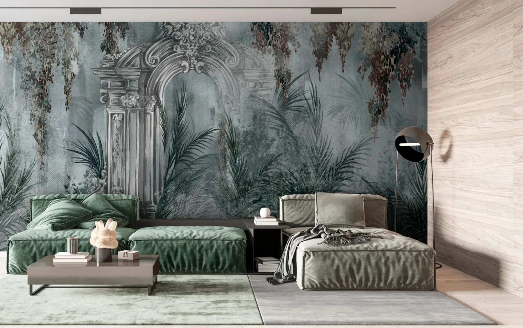 fotószőnyeg A dekoráció új trendje Antik boltív a növényekben u73897