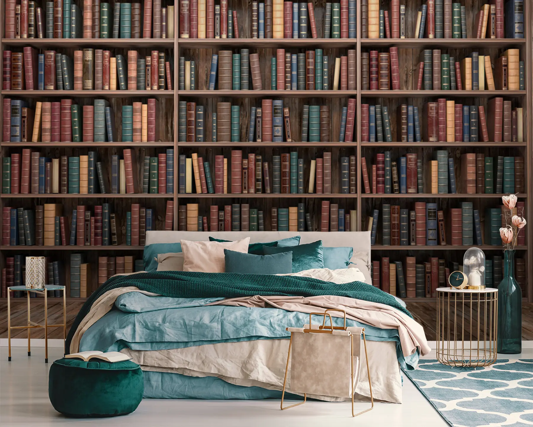 fotószőnyeg Lenyűgöző könyvtár u93501