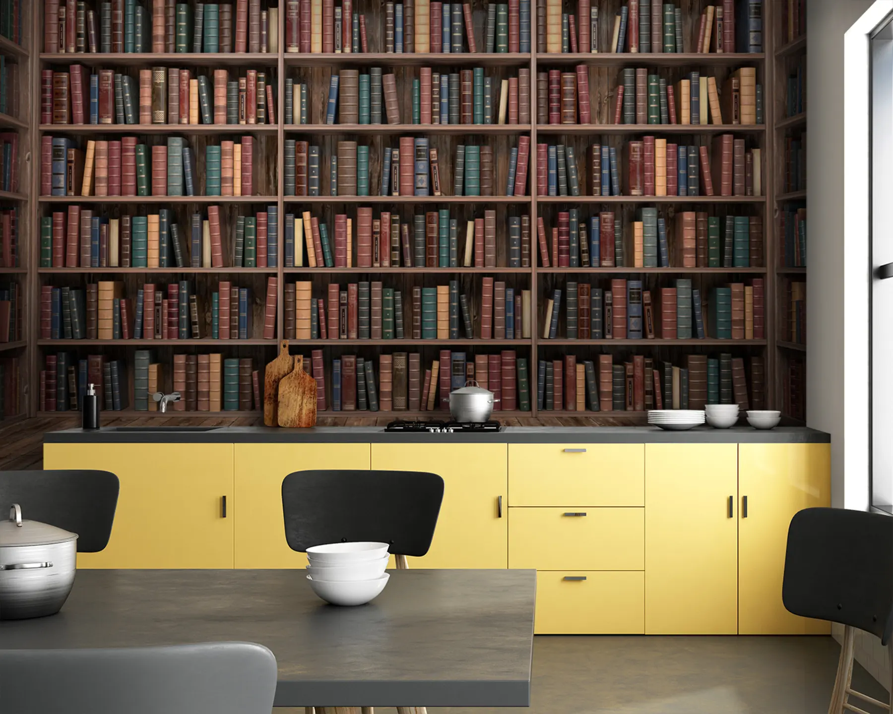 fotószőnyeg Lenyűgöző könyvtár u93501