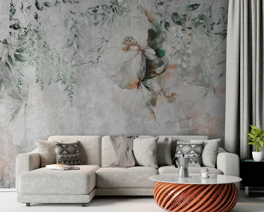 fotószőnyeg Virág beton grunge háttér u73969