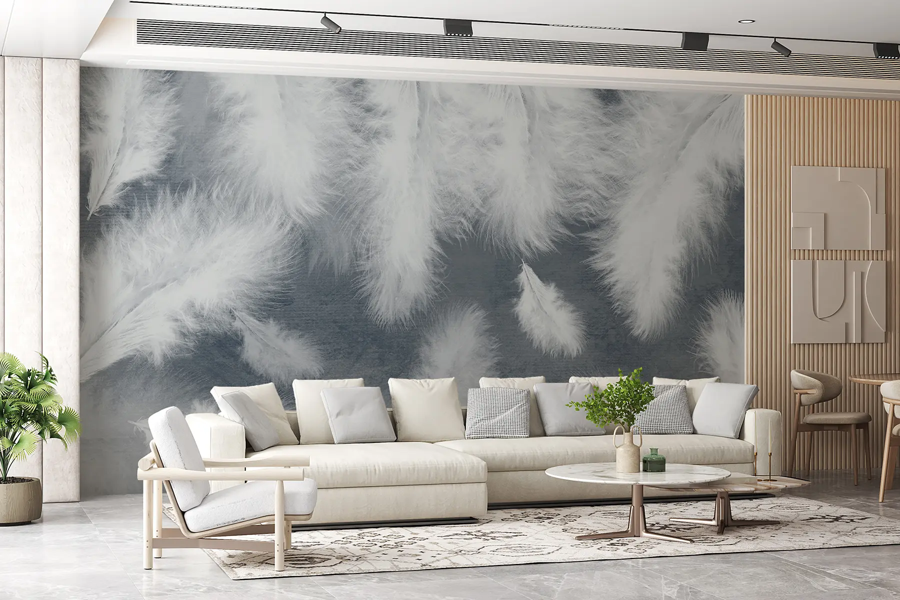 fotószőnyeg Pehely és toll u30616