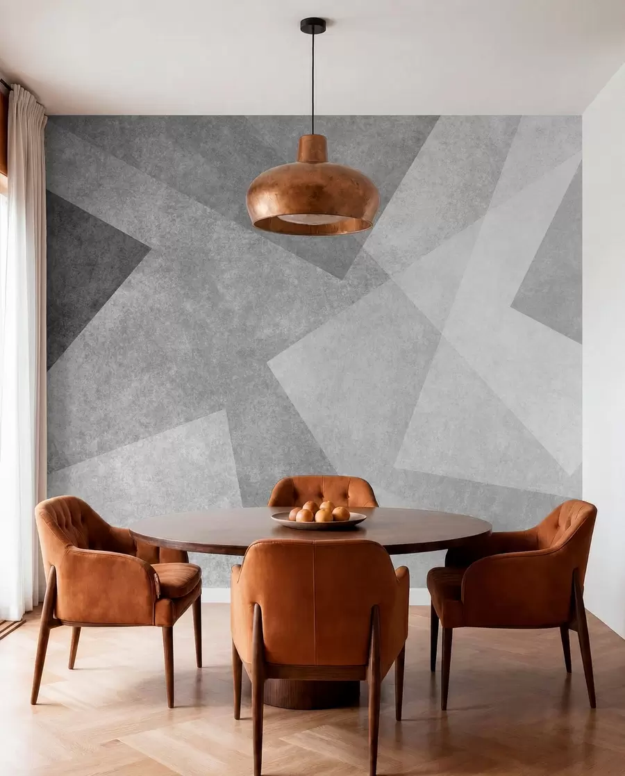 fotószőnyeg A szürke geometriai absztrakciója u74057