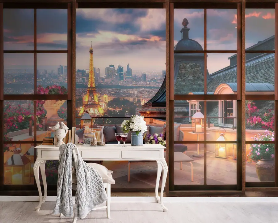 fotószőnyeg Felhő, épület és ég u60794