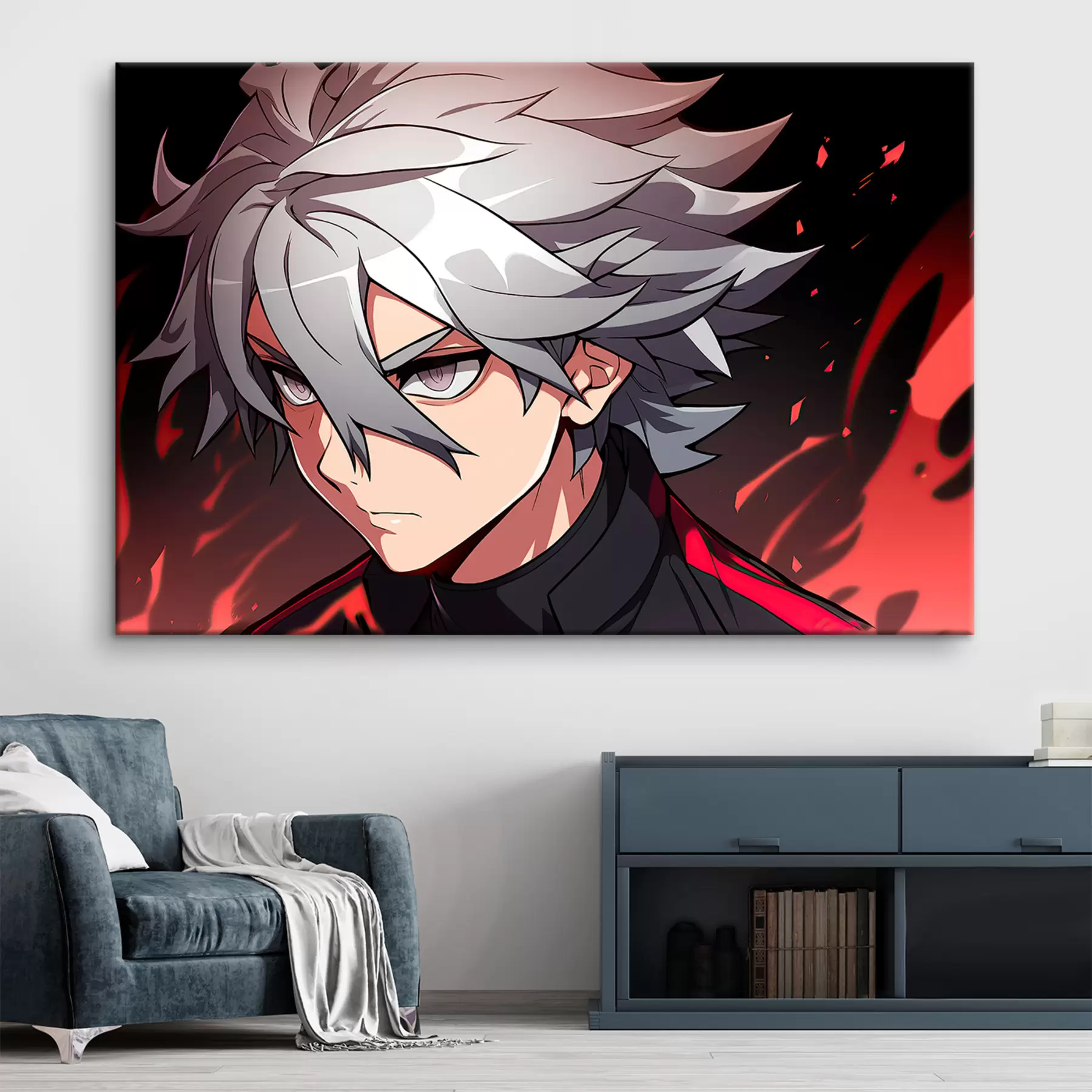 fotószőnyeg Anime srác fényekben s31159