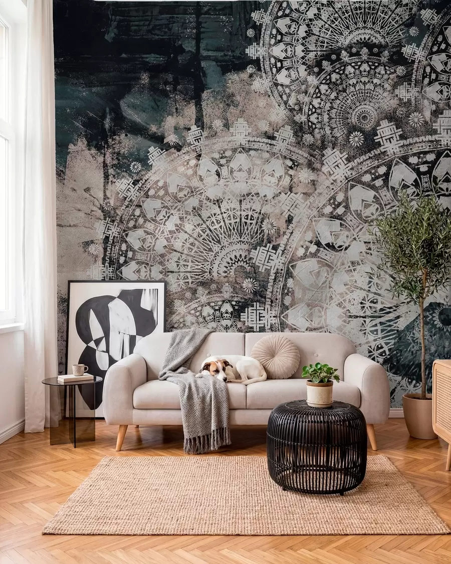 fotószőnyeg Szüreti mandala u93958