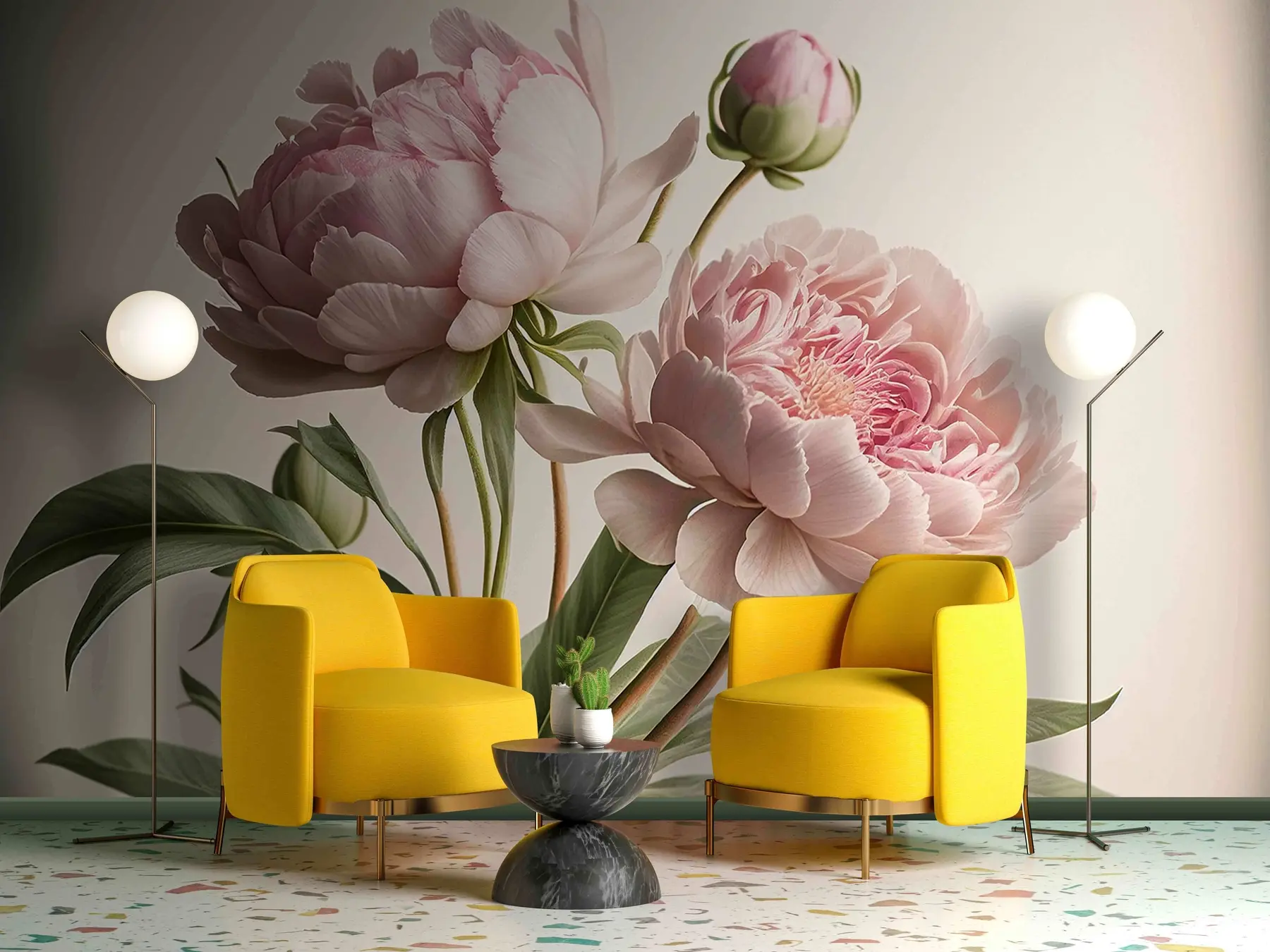 fotószőnyeg akvarell virágok u70658