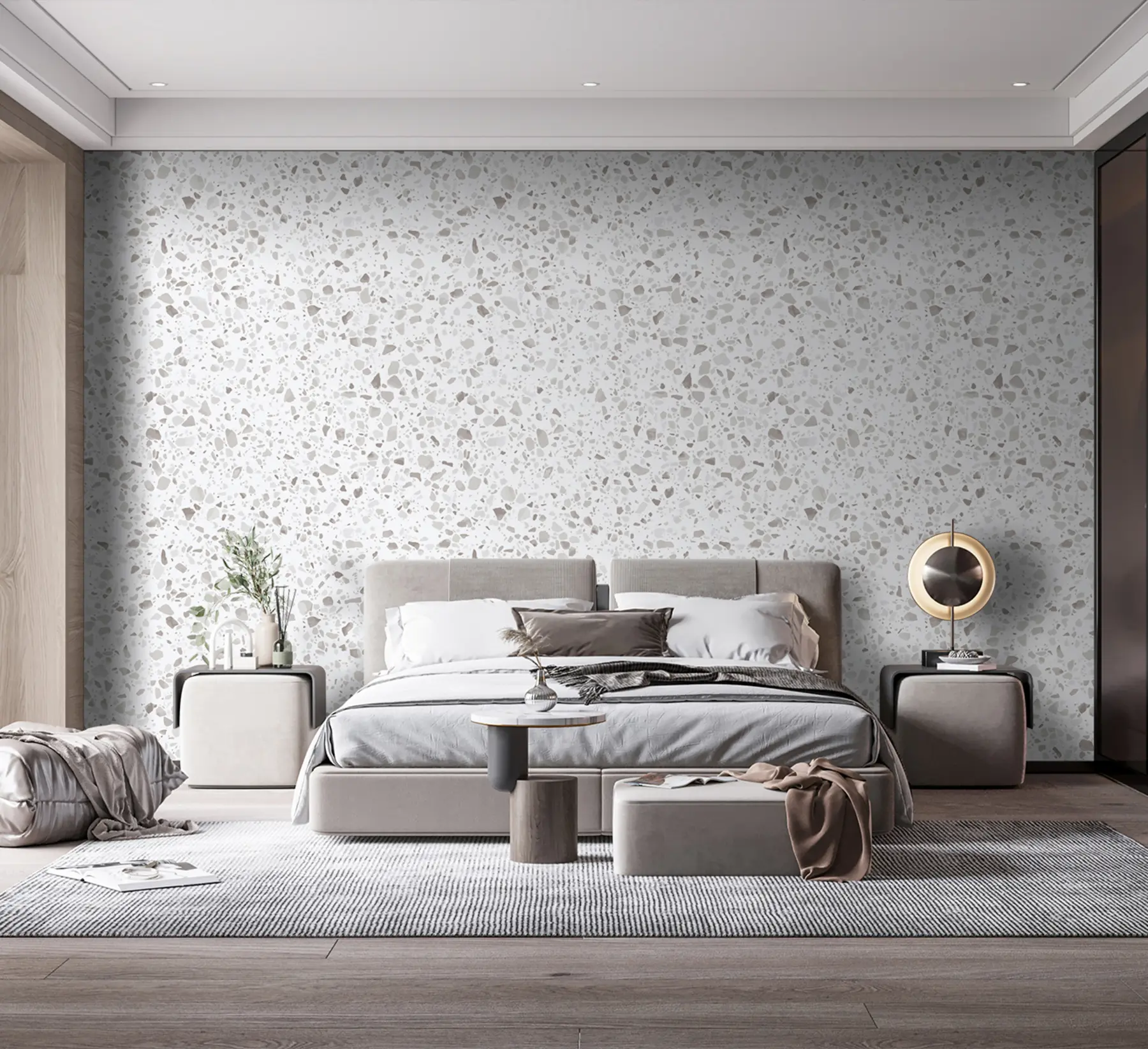 fotószőnyeg Terrazzo csempe, mozaik természetes kövekkel, gránit, márvány, kvarc, beton u94304
